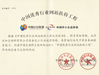 中國優秀行業網站扶持工程